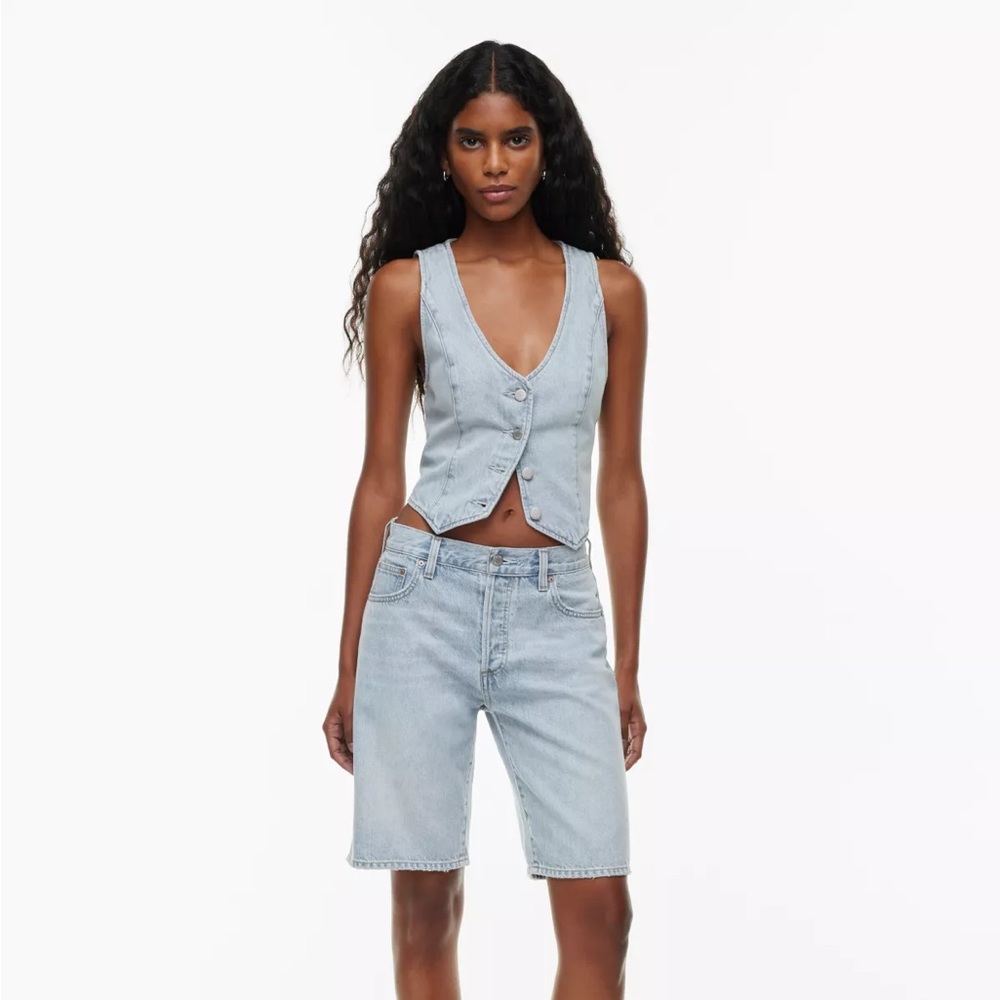 ARITZIA NEW Denim Forum The 90’s Cindy Lo-Rise Bermuda Short
